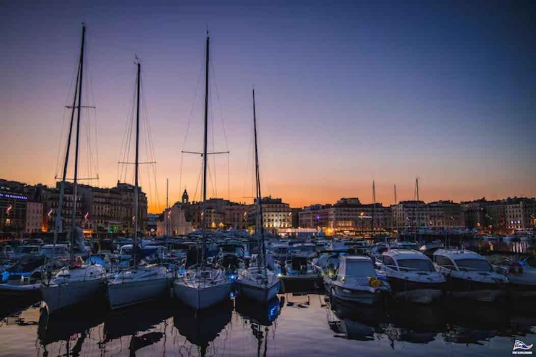 Vue Mer Plage Catalans Vieux Port Clim - 2 Chambres Marselha Exterior foto